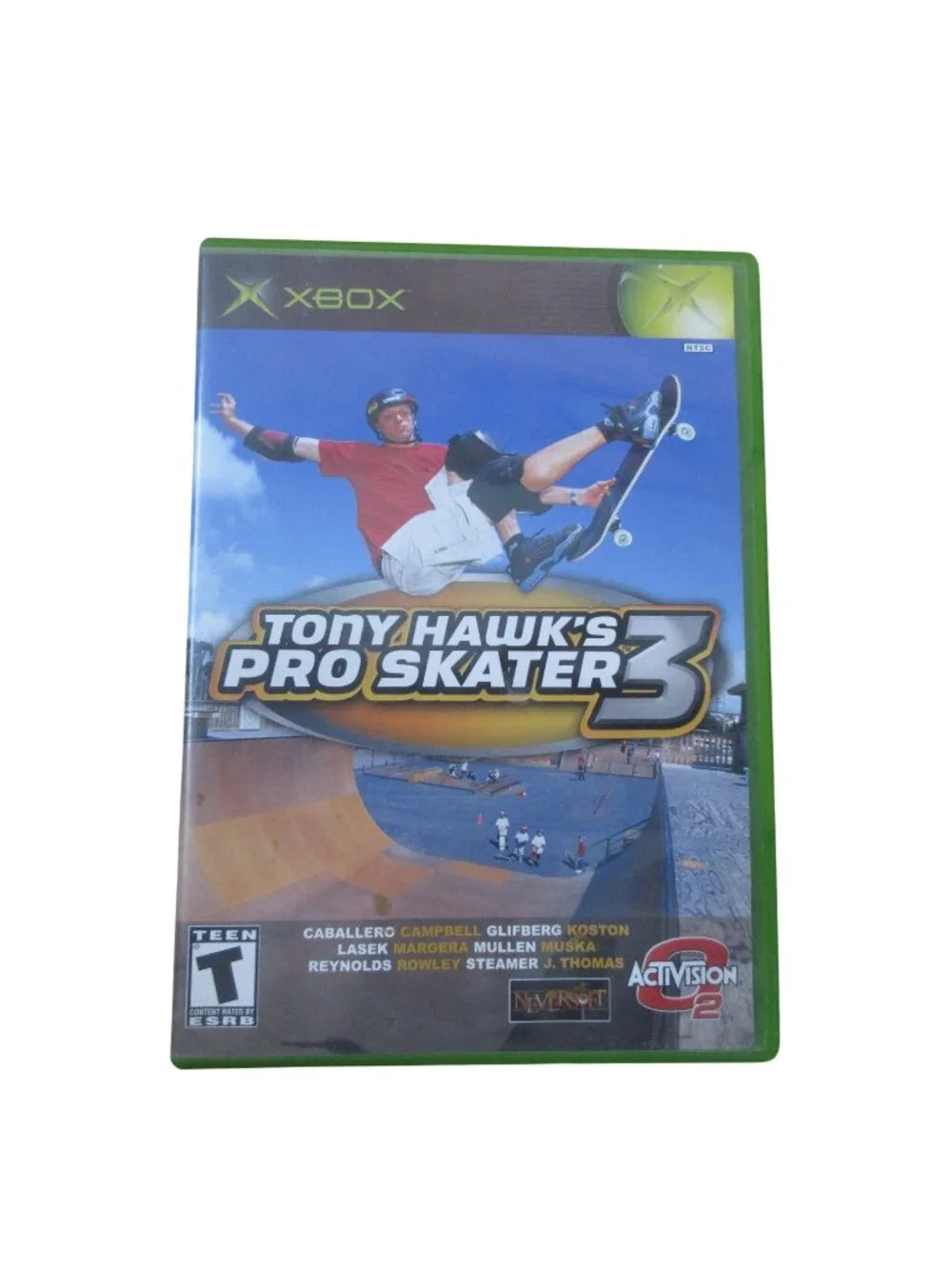 Tony Hawk's Pro Skater 3 Skateboarding (Microsoft Xbox, 2002) with Manual